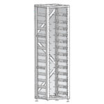 DEYE BOS-A Rack14 – високоволтов батериен шкаф за LiFePO₄ батерии, модулен дизайн, до 65 kWh, IP20