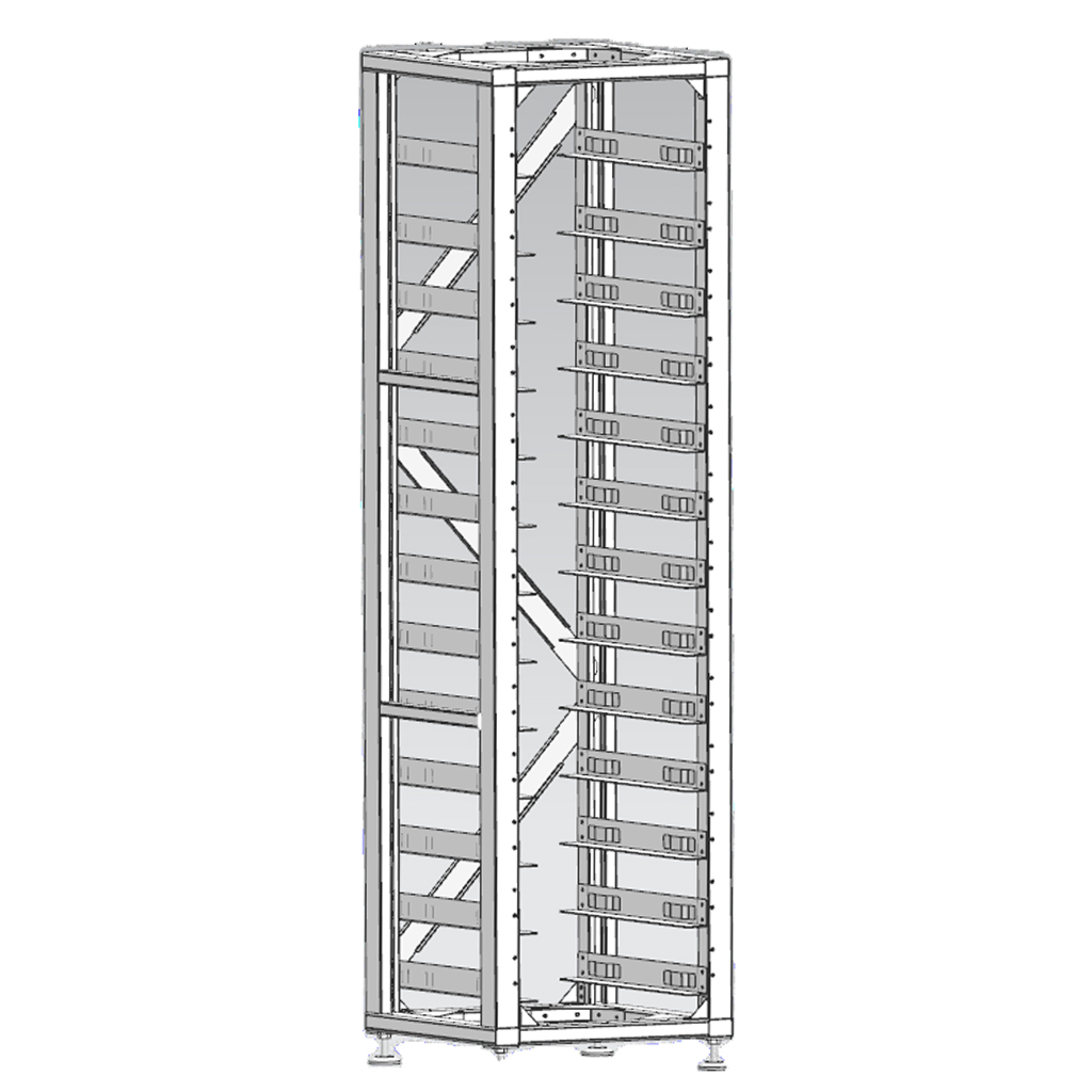 deye bos a rack14 DEYE BOS-A Rack14 – високоволтов батериен шкаф за LiFePO₄ батерии, модулен дизайн, до 65 kWh, IP20