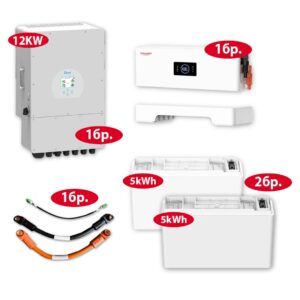 Комплект Sunwoda LV батерии 10kWh и Deye 12kW хибриден инвертор