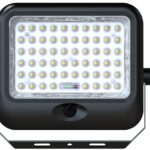LED СОЛАРЕН ПРОЖЕКТОР 12W 3300LM 10Ah ССТ IP65 СЪС СЕНЗОР ЗА ДВИЖЕНИЕ/ДИСТАНЦИОННО УПРАВЛЕНИЕ