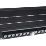 LED СОЛАРЕН СТЕНЕН ОСВЕТИТЕЛ 5.5W 4Ah/3.2V 1000LM ЧЕРЕН+PIR СЕНЗОР 6000К IP54