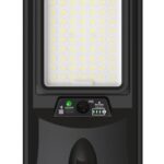LED СОЛАРНА УЛИЧНА ЛАМПА 12W 2250LM 12Ah 6000K IP65 СЪС СЕНЗОР ЗА ДВИЖЕНИЕ/ДИСТАНЦИОННО УПРАВЛЕНИЕ