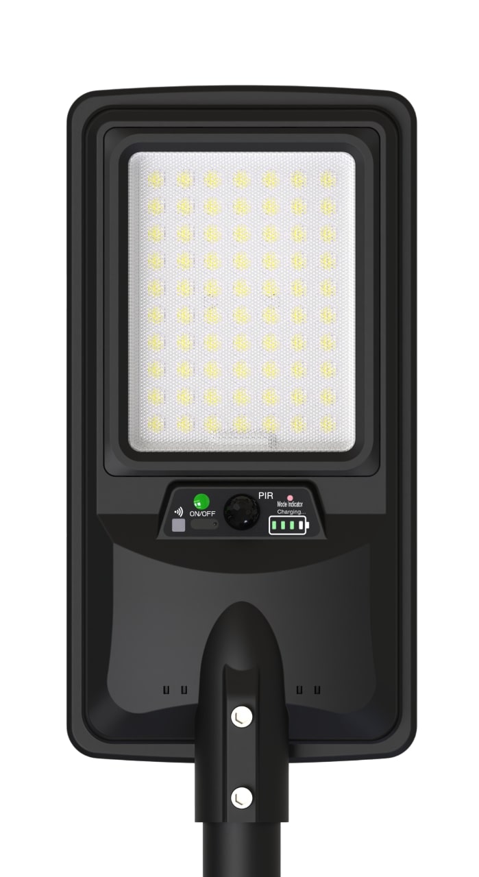 9292 LED СОЛАРНА УЛИЧНА ЛАМПА 12W 2250LM 12Ah 6000K IP65 СЪС СЕНЗОР ЗА ДВИЖЕНИЕ/ДИСТАНЦИОННО УПРАВЛЕНИЕ - Image 1