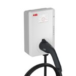 Зарядна станция ABB Terra 6AGC081285 кабел Тип 2 | RFID | SIM | 22 kW AC | 5 метра | сив цвят