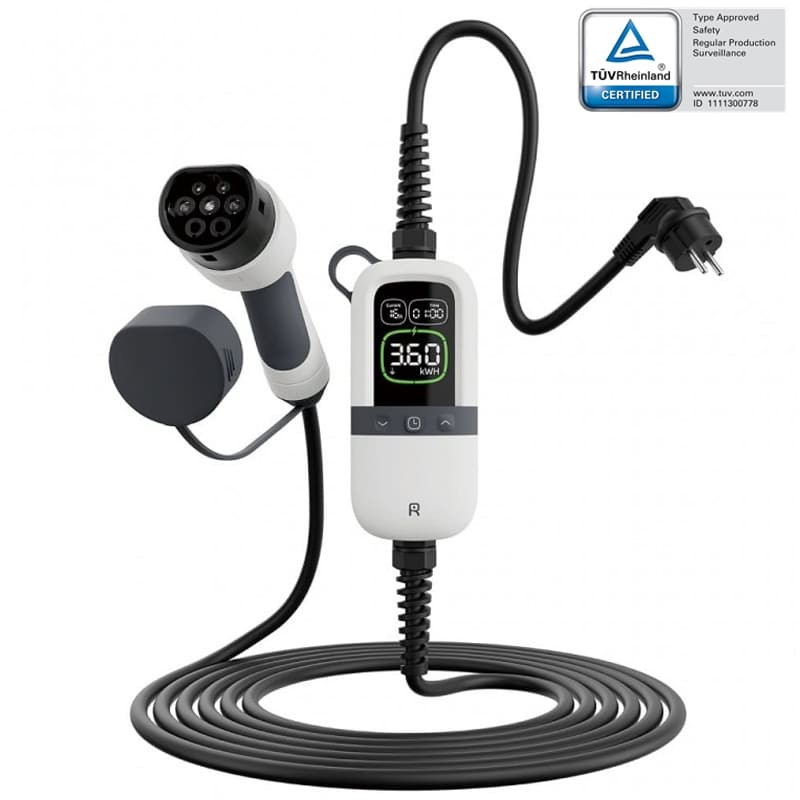 mobilno-zarqdno-za-elektromobil-ot-domashen-kontakt-rheidon-3-7-kw-tip-2 Мобилно зарядно устройство RheidonTech PC200 Шуко - Тип 2 | 3,7 kW 6 - 16 A - Image 1